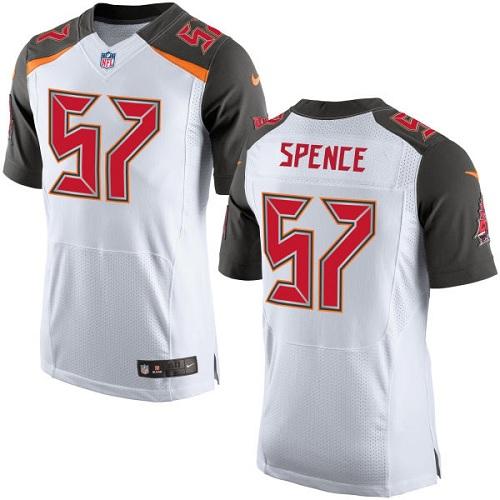 Nike Buccaneers #57 Noah Spence White Men's Stitched NFL New Elite Jersey Nike Buccaneers #57 Noah Spence White Men's Stitched NFL New Elite Jersey