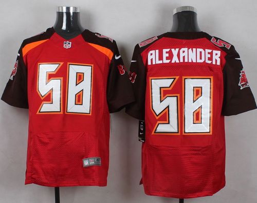 Nike Buccaneers #58 Kwon Alexander Red Team Color Men's Stitched NFL New Elite Jersey Nike Buccaneers #58 Kwon Alexander Red Team Color Men's Stitched NFL New Elite Jersey