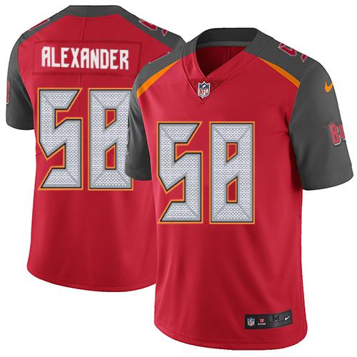 Nike Buccaneers #58 Kwon Alexander Red Team Color Men's Stitched NFL Vapor Untouchable Limited Jersey Nike Buccaneers #58 Kwon Alexander Red Team Color Men's Stitched NFL Vapor Untouchable Limited Jersey