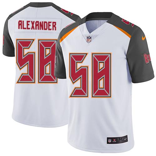 Nike Buccaneers #58 Kwon Alexander White Men's Stitched NFL Vapor Untouchable Limited Jersey Nike Buccaneers #58 Kwon Alexander White Men's Stitched NFL Vapor Untouchable Limited Jersey