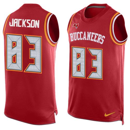 Nike Buccaneers #83 Vincent Jackson Red Team Color Men's Stitched NFL Limited Tank Top Jersey Nike Buccaneers #83 Vincent Jackson Red Team Color Men's Stitched NFL Limited Tank Top Jersey