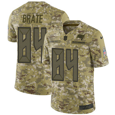 Nike Buccaneers #84 Cameron Brate Camo Men's Stitched NFL Limited 2018 Salute To Service Jersey Nike Buccaneers #84 Cameron Brate Camo Men's Stitched NFL Limited 2018 Salute To Service Jersey