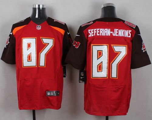 Nike Buccaneers #87 Austin Seferian-Jenkins Red Team Color Men's Stitched NFL New Elite Jersey Nike Buccaneers #87 Austin Seferian-Jenkins Red Team Color Men's Stitched NFL New Elite Jersey