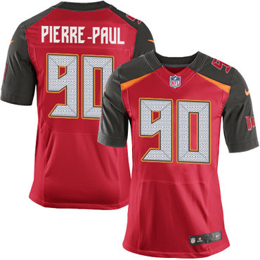 Nike Buccaneers #90 Jason Pierre-Paul Red Team Color Men's Stitched NFL New Elite Jersey Nike Buccaneers #90 Jason Pierre-Paul Red Team Color Men's Stitched NFL New Elite Jersey