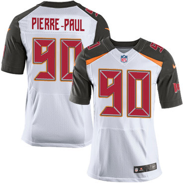 Nike Buccaneers #90 Jason Pierre-Paul White Men's Stitched NFL New Elite Jersey Nike Buccaneers #90 Jason Pierre-Paul White Men's Stitched NFL New Elite Jersey