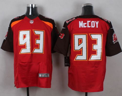 Nike Buccaneers #93 Gerald McCoy Red Team Color Men's Stitched NFL New Elite Jersey Nike Buccaneers #93 Gerald McCoy Red Team Color Men's Stitched NFL New Elite Jersey
