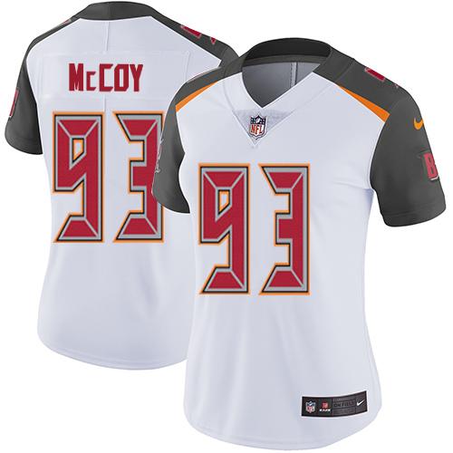 Nike Buccaneers #93 Gerald McCoy White Women's Stitched NFL Vapor Untouchable Limited Jersey