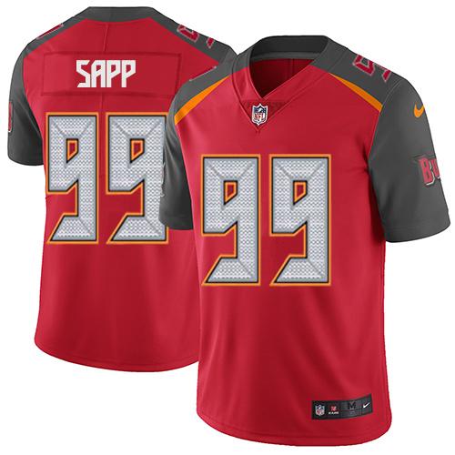 Nike Buccaneers #99 Warren Sapp Red Team Color Men's Stitched NFL Vapor Untouchable Limited Jersey Nike Buccaneers #99 Warren Sapp Red Team Color Men's Stitched NFL Vapor Untouchable Limited Jersey