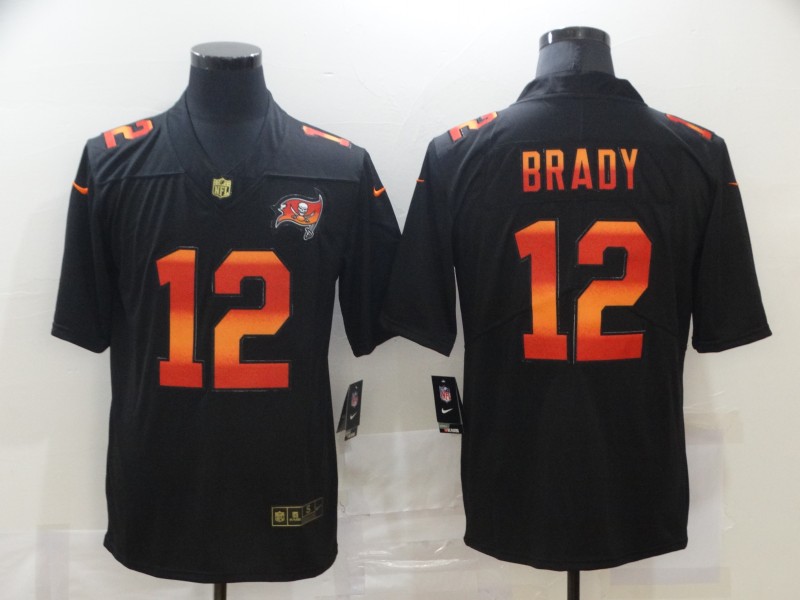Nike Buccaneers 12 Tom Brady Black Colorful Fashion Limited Jersey Nike Buccaneers 12 Tom Brady Black Colorful Fashion Limited Jersey