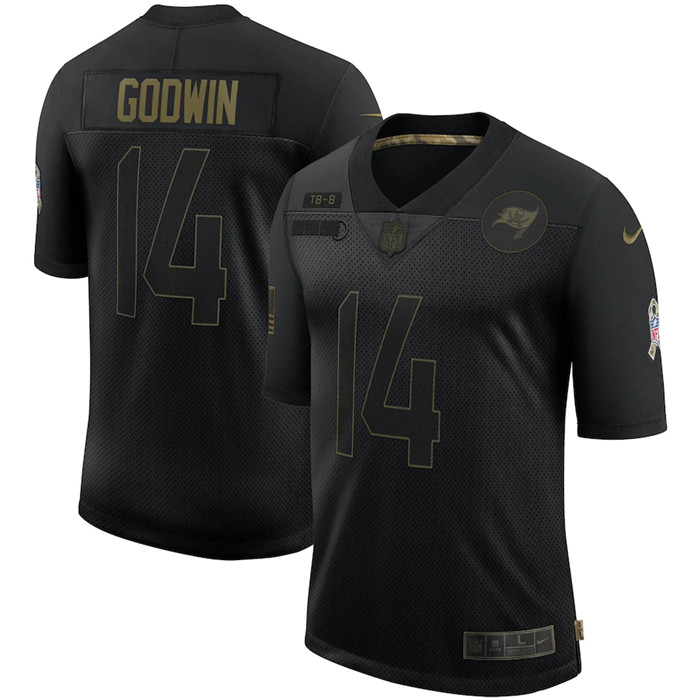 Nike Buccaneers 14 Chris Godwin Black 2020 Salute To Service Limited Jersey Nike Buccaneers 14 Chris Godwin Black 2020 Salute To Service Limited Jersey