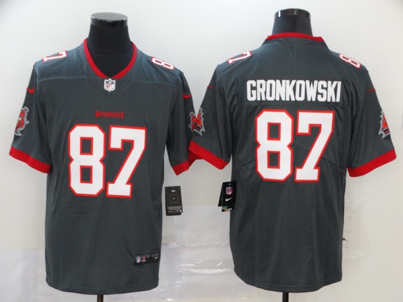 Nike Buccaneers 87 Rob Gronkowski Gray 2020 New Vapor Untouchable Limited Jersey Nike Buccaneers 87 Rob Gronkowski Gray 2020 New Vapor Untouchable Limited Jersey
