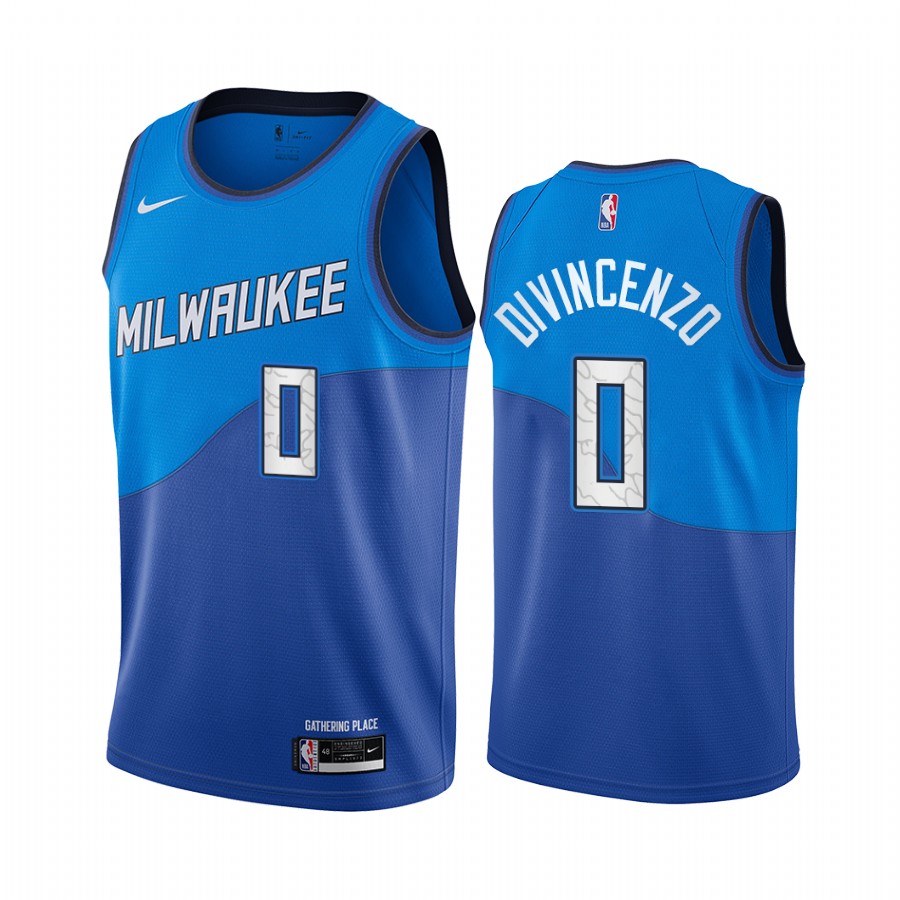Nike Bucks #0 Donte Divincenzo Blue NBA Swingman 2020-21 City Edition Jersey Nike Bucks #0 Donte Divincenzo Blue NBA Swingman 2020-21 City Edition Jersey