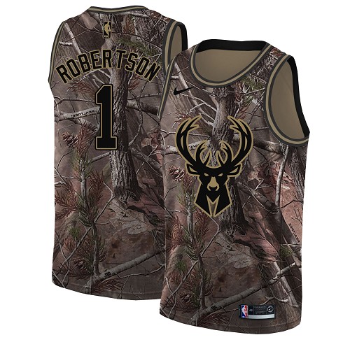 Nike Bucks #1 Oscar Robertson Camo NBA Swingman Realtree Collection Jersey Nike Bucks #1 Oscar Robertson Camo NBA Swingman Realtree Collection Jersey