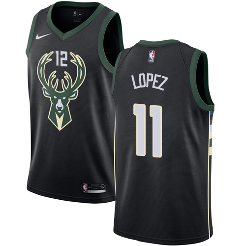 Nike Bucks #11 Brook Lopez Black NBA Swingman Statement Edition Jersey Nike Bucks #11 Brook Lopez Black NBA Swingman Statement Edition Jersey