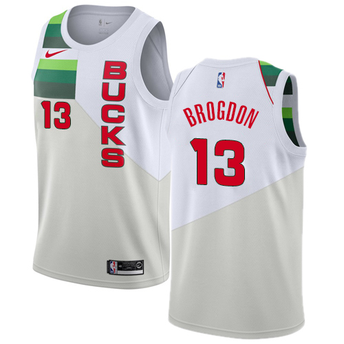 Nike Bucks #13 Malcolm Brogdon White NBA Swingman Earned Edition Jersey Nike Bucks #13 Malcolm Brogdon White NBA Swingman Earned Edition Jersey