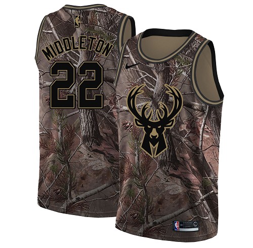 Nike Bucks #22 Khris Middleton Camo NBA Swingman Realtree Collection Jersey Nike Bucks #22 Khris Middleton Camo NBA Swingman Realtree Collection Jersey