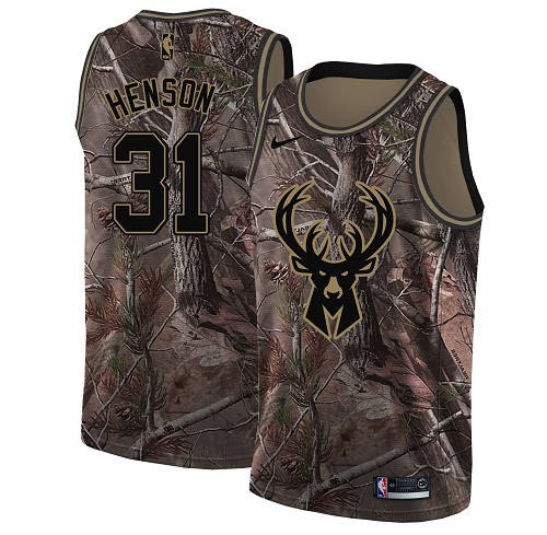 Nike Bucks #31 John Henson Camo Youth NBA Swingman Realtree Collection Jersey