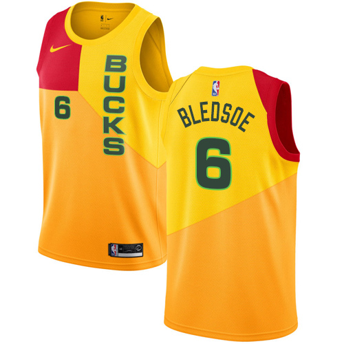 Nike Bucks #6 Eric Bledsoe Yellow NBA Swingman City Edition 2018 19 Jersey Nike Bucks #6 Eric Bledsoe Yellow NBA Swingman City Edition 2018 19 Jersey