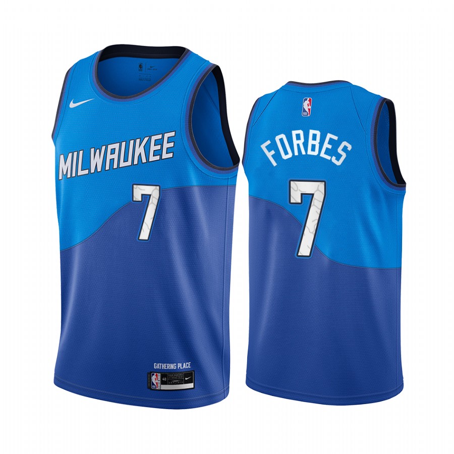 Nike Bucks #7 Bryn Forbes Blue NBA Swingman 2020-21 City Edition Jersey Nike Bucks #7 Bryn Forbes Blue NBA Swingman 2020-21 City Edition Jersey