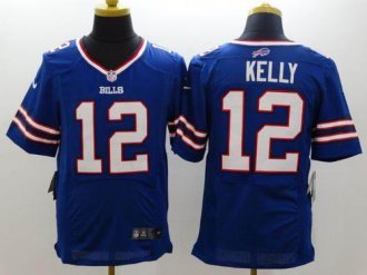 Nike Buffalo Bills #12 Jim Kelly Royal Blue Team Color NFL New Elite Jersey