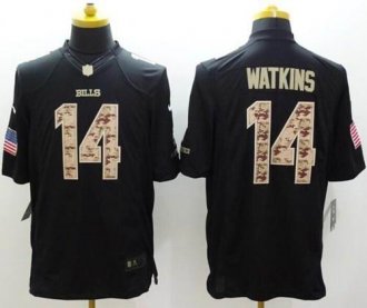 Nike Buffalo Bills #14 Sammy Watkins Black NFL Limited Salute to Service jersey