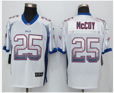 Nike Buffalo Bills #25 LeSean McCoy Drift Fashion White Elite Jerseys Nike Buffalo Bills #25 LeSean McCoy Drift Fashion White Elite Jerseys