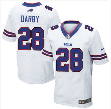 Nike Buffalo Bills #28 Ronald Darby White Men's Stitched NFL New Elite Jersey