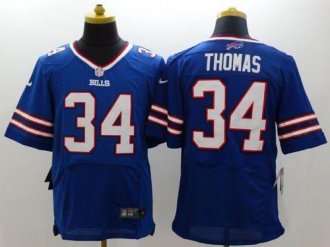 Nike Buffalo Bills #34 Thurman Thomas Royal Blue Team Color NFL New Elite Jersey