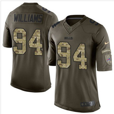 Nike Buffalo Bills #94 Mario Williams Green Men's Stitched NFL Limited Salute To Service Jersey