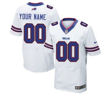Nike Buffalo Bills Customized White Elite Jersey