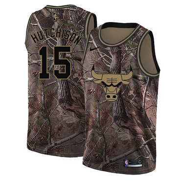 Nike Bulls #15 Chandler Hutchison Camo Women's NBA Swingman Realtree Collection Jersey Nike Bulls #15 Chandler Hutchison Camo Women's NBA Swingman Realtree Collection Jersey