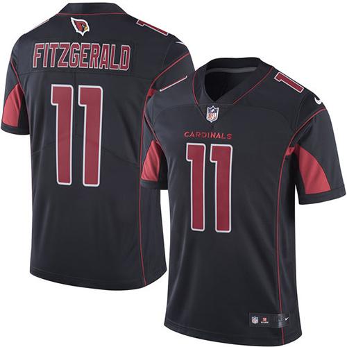 Nike Cardinals #11 Larry Fitzgerald Black Men's Stitched NFL Limited Rush Jersey Nike Cardinals #11 Larry Fitzgerald Black Men's Stitched NFL Limited Rush Jersey