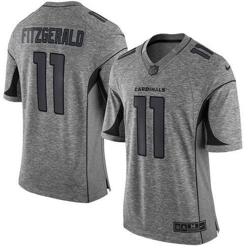 Nike Cardinals #11 Larry Fitzgerald Gray Men's Stitched NFL Limited Gridiron Gray Jersey Nike Cardinals #11 Larry Fitzgerald Gray Men's Stitched NFL Limited Gridiron Gray Jersey