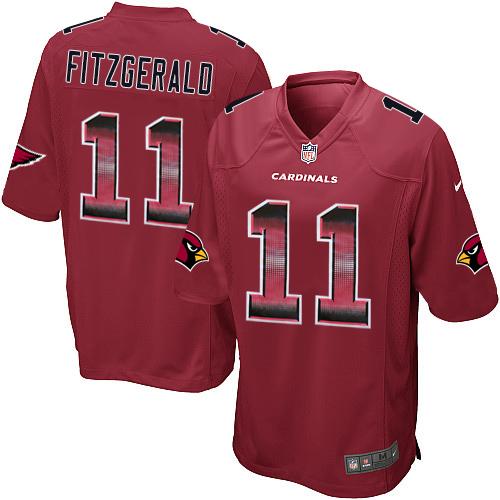 Nike Cardinals #11 Larry Fitzgerald Red Team Color Men's Stitched NFL Limited Strobe Jersey Nike Cardinals #11 Larry Fitzgerald Red Team Color Men's Stitched NFL Limited Strobe Jersey