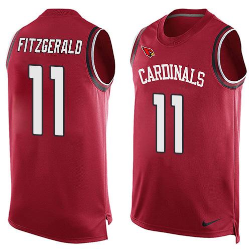 Nike Cardinals #11 Larry Fitzgerald Red Team Color Men's Stitched NFL Limited Tank Top Jersey Nike Cardinals #11 Larry Fitzgerald Red Team Color Men's Stitched NFL Limited Tank Top Jersey