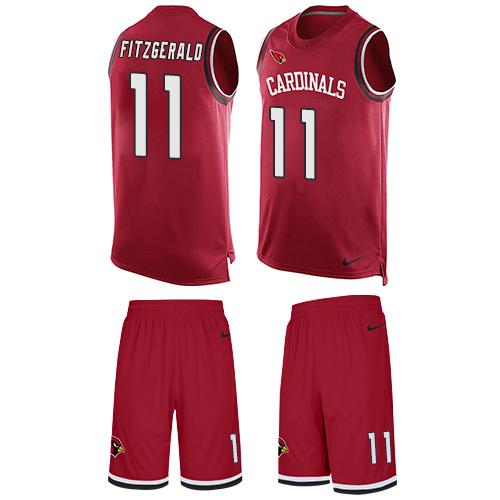 Nike Cardinals #11 Larry Fitzgerald Red Team Color Men's Stitched NFL Limited Tank Top Suit Jersey Nike Cardinals #11 Larry Fitzgerald Red Team Color Men's Stitched NFL Limited Tank Top Suit Jersey