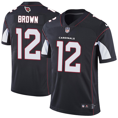 Nike Cardinals #12 John Brown Black Alternate Men's Stitched NFL Vapor Untouchable Limited Jersey Nike Cardinals #12 John Brown Black Alternate Men's Stitched NFL Vapor Untouchable Limited Jersey