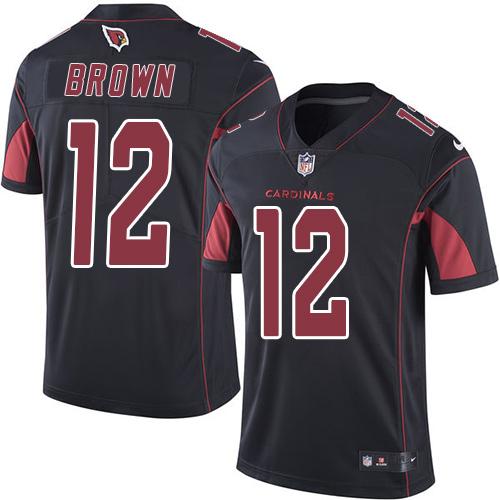 Nike Cardinals #12 John Brown Black Men's Stitched NFL Limited Rush Jersey Nike Cardinals #12 John Brown Black Men's Stitched NFL Limited Rush Jersey