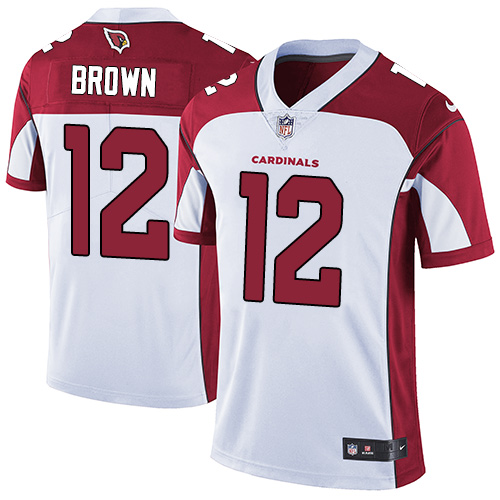 Nike Cardinals #12 John Brown White Men's Stitched NFL Vapor Untouchable Limited Jersey Nike Cardinals #12 John Brown White Men's Stitched NFL Vapor Untouchable Limited Jersey