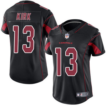 Nike Cardinals #13 Christian Kirk Black Women's Stitched NFL Limited Rush Jersey Nike Cardinals #13 Christian Kirk Black Women's Stitched NFL Limited Rush Jersey