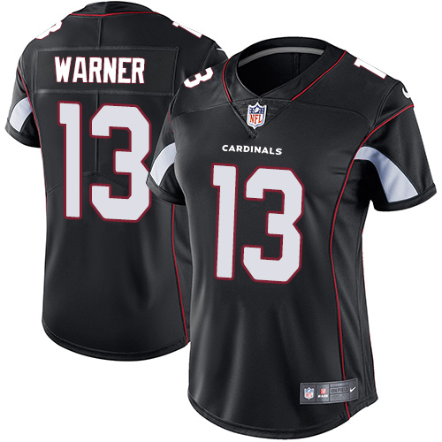 Nike Cardinals #13 Kurt Warner Black Alternate Women's Stitched NFL Vapor Untouchable Limited Jersey Nike Cardinals #13 Kurt Warner Black Alternate Women's Stitched NFL Vapor Untouchable Limited Jersey