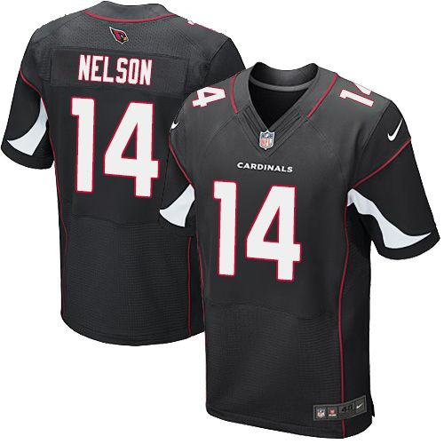 Nike Cardinals #14 J.J. Nelson Black Alternate Men's Stitched NFL Elite Jersey Nike Cardinals #14 J.J. Nelson Black Alternate Men's Stitched NFL Elite Jersey