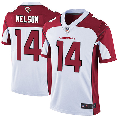 Nike Cardinals #14 J.J. Nelson White Men's Stitched NFL Vapor Untouchable Limited Jersey Nike Cardinals #14 J.J. Nelson White Men's Stitched NFL Vapor Untouchable Limited Jersey
