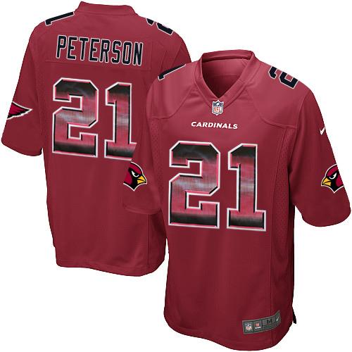 Nike Cardinals #21 Patrick Peterson Red Team Color Men's Stitched NFL Limited Strobe Jersey Nike Cardinals #21 Patrick Peterson Red Team Color Men's Stitched NFL Limited Strobe Jersey