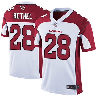 Nike Cardinals #28 Justin Bethel White Men's Stitched NFL Vapor Untouchable Limited Jersey Nike Cardinals #28 Justin Bethel White Men's Stitched NFL Vapor Untouchable Limited Jersey