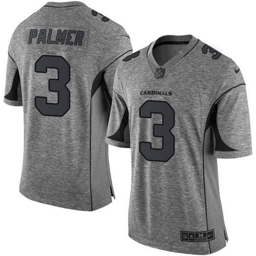 Nike Cardinals #3 Carson Palmer Gray Men's Stitched NFL Limited Gridiron Gray Jersey Nike Cardinals #3 Carson Palmer Gray Men's Stitched NFL Limited Gridiron Gray Jersey