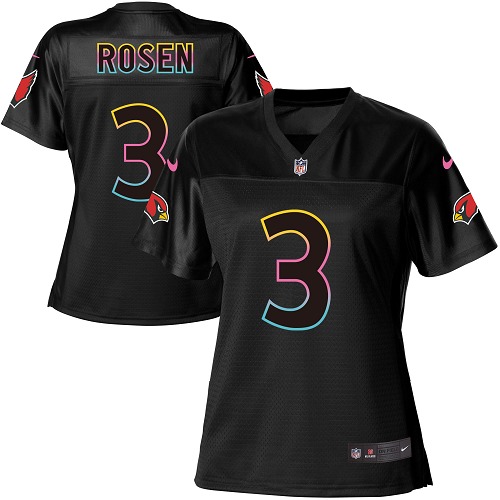 Nike Cardinals #3 Josh Rosen Black Women's NFL Fashion Game Jersey Nike Cardinals #3 Josh Rosen Black Women's NFL Fashion Game Jersey
