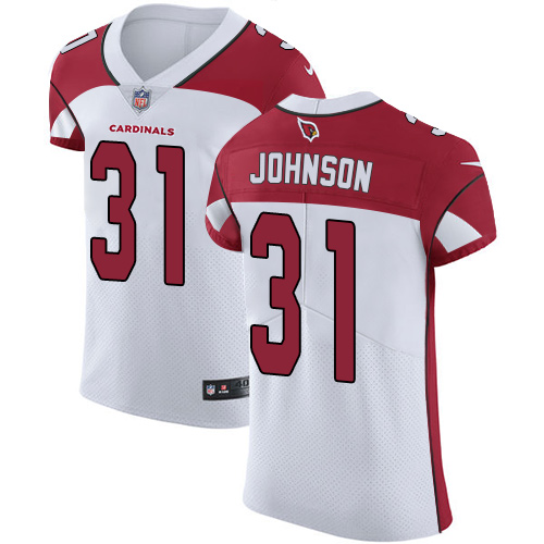 Nike Cardinals #31 David Johnson White Men's Stitched NFL Vapor Untouchable Elite Jersey Nike Cardinals #31 David Johnson White Men's Stitched NFL Vapor Untouchable Elite Jersey