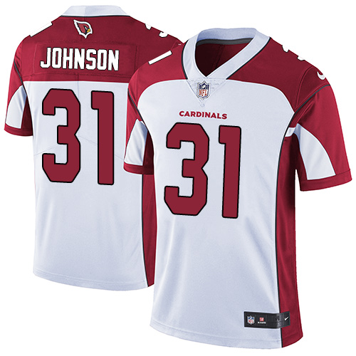 Nike Cardinals #31 David Johnson White Men's Stitched NFL Vapor Untouchable Limited Jersey Nike Cardinals #31 David Johnson White Men's Stitched NFL Vapor Untouchable Limited Jersey