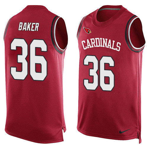 Nike Cardinals #36 Budda Baker Red Team Color Men's Stitched NFL Limited Tank Top Jersey Nike Cardinals #36 Budda Baker Red Team Color Men's Stitched NFL Limited Tank Top Jersey